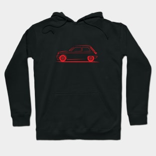 Renault 5 Le Car Red Hoodie